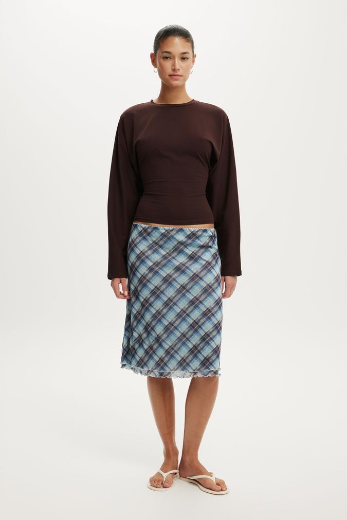 Blair Batwing Long Sleeve - Dark Oak