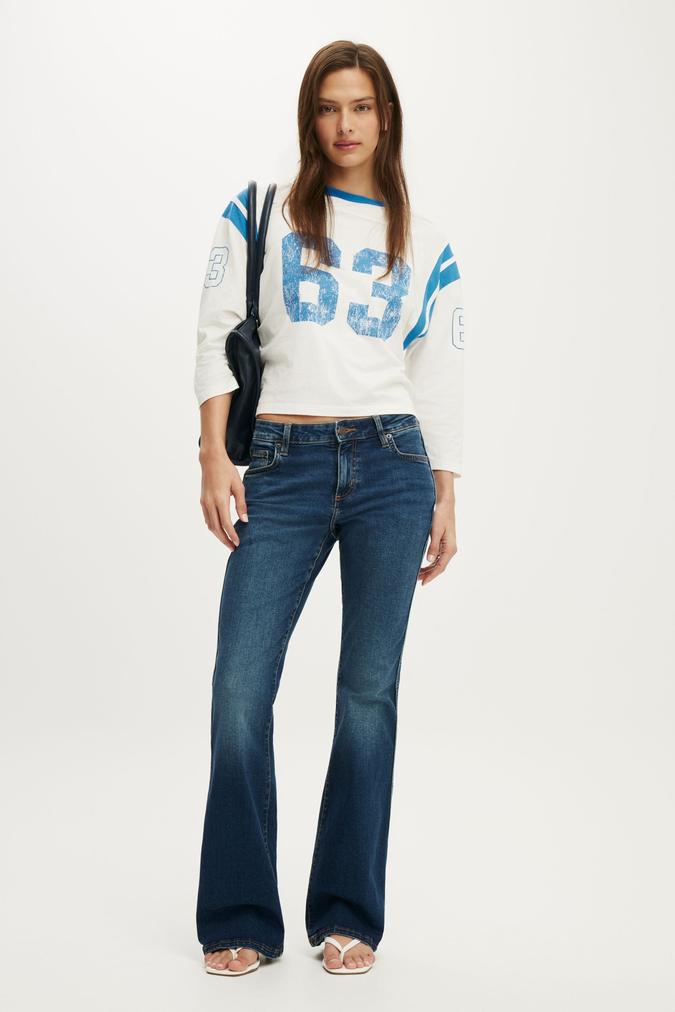 Mid Rise Bootcut Jean - Solace Blue