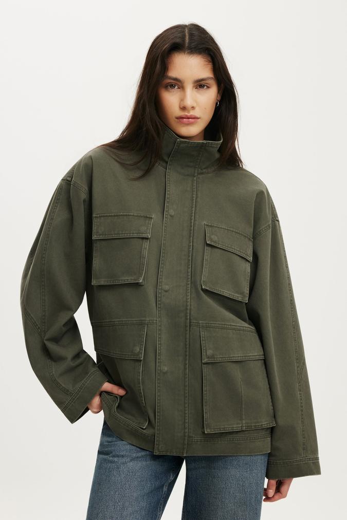 Eavis Parka Jacket - Washed Green