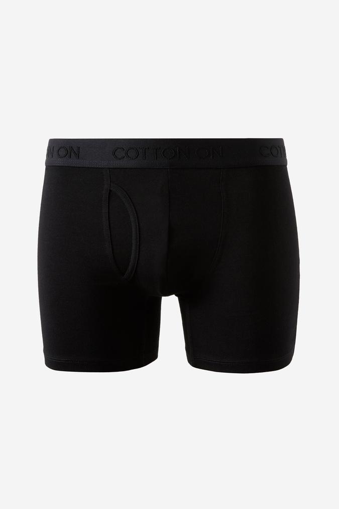 Mens Organic Cotton Boxer Brief - Black