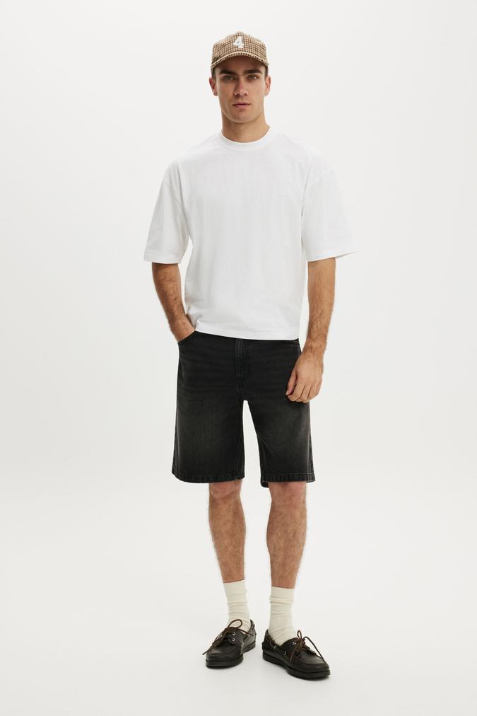 Baggy Denim Short - Revolve Black