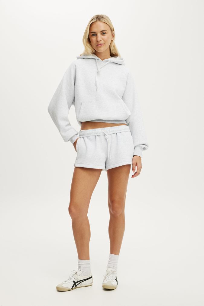 Plush Classic Mini Short - Cloudy Grey Marle