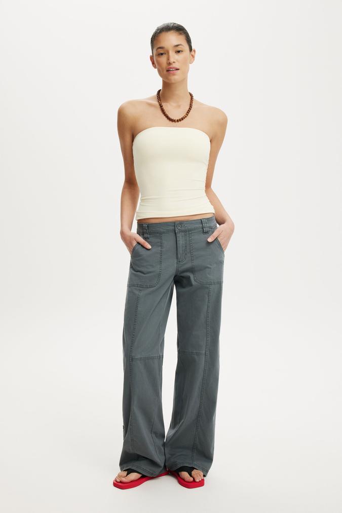 Lexi Low Rise Utility Pant - Dark Shadow