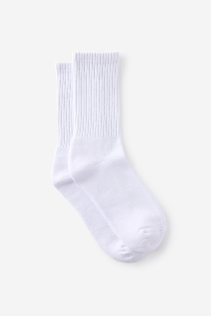 Essential Crew Sock - White