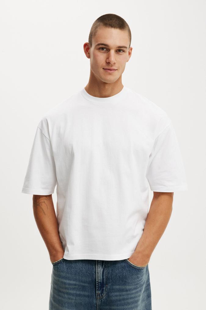 Cropped Fit T-Shirt - White