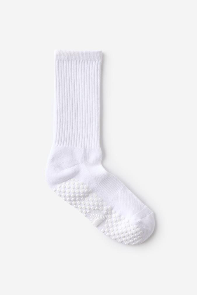 Performance Studio Crew Sock - Solid White