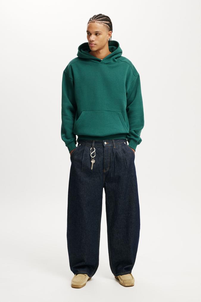 Box Fit Hoodie - Evergreen