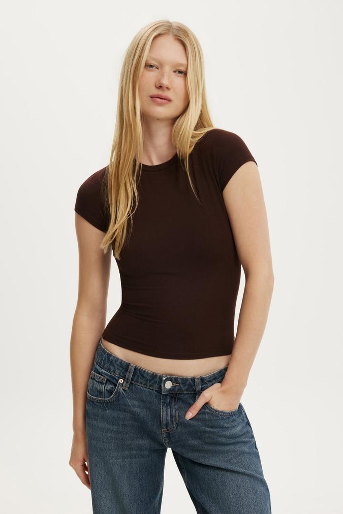 All Day Crew Tee - Dark Oak