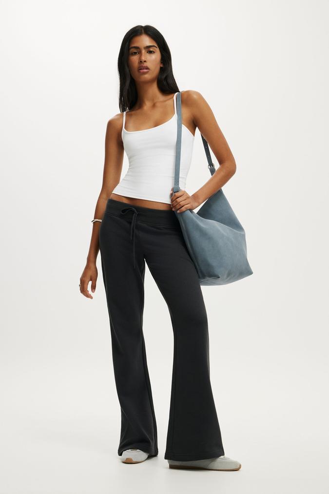 Low Rise Bootleg Sweatpant - Shadowstone